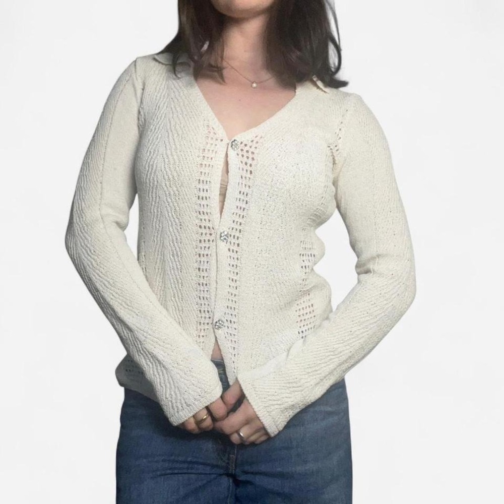 Maeve White Cardigan